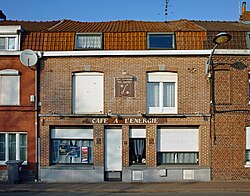 Café A l'Energie, rue de l'Egalité, à Comines France