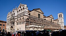 La cathédrale San Giorgio de Ferrare