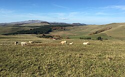 Vue sur la Chaîne des Puys depuis La Godivelle