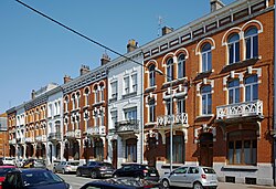 Rang de maisons bourgeoises, rue de la Bassée, à Lille
