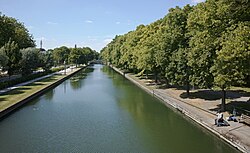 Le canal de la Moyenne-Deûle, à Lille