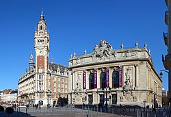 La place du Théâtre à Lille