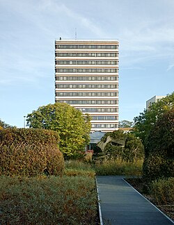 Vue du jardin des Géants, à Lille