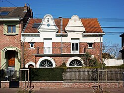 Maisons jumelles, avenue de Verdun, à Marcq-en-Barœul