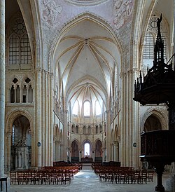 La nef de la collégiale Saint-Quiriace de Provins